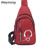 Weiyinxing Belt Pouch Nylon Chest Cross Bag Male Fanny Pack Man Waist Pack Women Luminous Multifunction Sports Bags Designer Handbag