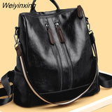 Weiyinxing New Women Backpack Designer high quality Leather Women Bag Fashion School Bags Large Capacity Travel Backpacks mochila