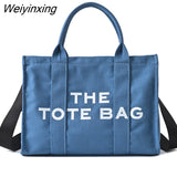 Weiyinxing Brand Designer Luxury Canvas Shoulder Bags Large Capacity Shopping Tote Bags for Women 2023 Leisure Chic Travel Handbags