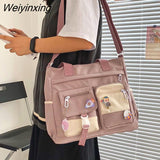 Weiyinxing Waterproof Back Pack Women Cute Large-capacity Crossbody Bags Portable Travel Bag Female Small Badge Сумка-мессенджер