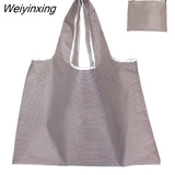 Weiyinxing Large Reusable Shopper Bag Women Handbag Grocery Beach Bag Cute Vegetable Fruit Organizer Washable Strong Nylon Totes Bag