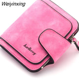 Weiyinxing Brand Wallet Women 2023 New Women's Short Wallet Korean Buckle Sanded Leather Coin Purse Mini Female Purses Carteras