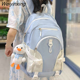 Weiyinxing Waterproof Cool Student College Fashion Ladies Backpack Female Cute Bag Travel Book Kawaii Backpack Laptop Women School Bag