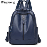 Weiyinxing Fashion Women Backpack High Quality Youth Leather Backpacks for Teenage Girls Female School Shoulder Bag Bagpack mochila