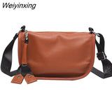 Weiyinxing Brand Solid Color Cow Leather Women Shoulder Crossbody Bags 2023 Fashion Ladies Handbags Genuine Leather Female Tote Sac