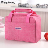 Weiyinxing Lunch Bag New Thermal Insulated Lunch Box Tote Cooler Handbag Bento Pouch Dinner Container School Food Storage Bags