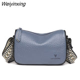 Weiyinxing Leather Bag Luxury Women's Handbags Bag for Woman 2023 Female Clutch Phone Bags Shoulder Bag Crossbody Messenger Pack