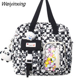 Weiyinxing Kawaii Travel Small Waterproof School Bag Female Cartoon College Backpack Women Laptop Book Bags Lady Cute Backpack Fashion