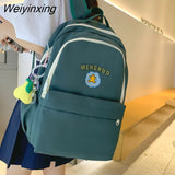 Weiyinxing Women Backpack Kawaii Bear Embroidery Japanese Harajuku Laptop Travel High Capacity School Bags Colleg Cute Schoolbag Mochila