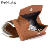 Weiyinxing Women Genuine Leather Purses Female Small Cowhide Wallets Lady Coin Bag Card Holder Large Capacity Money Bag Portable Clutch