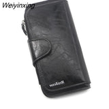 Weiyinxing Women's Wallet Made of Leather Wallets Three Fold VINTAGE Womens Purses Mobile Phone Purse Female Coin Purse Carteira Feminina