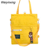 Weiyinxing School Bag Original Designer Large Capacity Handbag Shoulder Messenger Bag Dual Purpose Backpack Handbags Women Bags