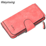 Weiyinxing Wallet Women Leather Luxury Card Holder Clutch Casual Women Wallets Zipper Pocket Hasp Ladies Wallet Female Purse