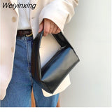 Weiyinxing Square Phone Bag 2023 Personality Casual Handbag Solid color one-shoulder messenger bag mini Totes Women Underarm Bag