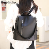 Weiyinxing Bagpack Ladies Sac A Dos Back Pack Designer Female Backpack High Quality Vintage Leather Backpacks for Women School Bag