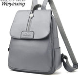Weiyinxing The New Women Backpack Large Capacity School Bags for Teenagers Girls Leather School Backpack Lady Shoulder Bag Sac A Dos