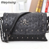 Weiyinxing FASHION Vintage Casual Small Crossbody Bags for Women Messenger Bags Chic Luxury Shoulder Bags Skull Purses and Handbags