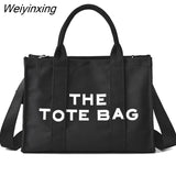 Weiyinxing Brand Designer Luxury Canvas Shoulder Bags Large Capacity Shopping Tote Bags for Women 2023 Leisure Chic Travel Handbags