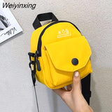 Weiyinxing Small Crossbody Bags For Women 2023 Mini Canvas Shoulder Messenger Bag For Girl Circular Ladies Phone Purse