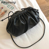 Weiyinxing Mantang Fashion Ladies Solid Color Elegant Messenger Bag Ladies Clutch Bag Ladies Party Handbag Ladies Shoulder Messenger