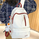 Weiyinxing Waterproof Student Backpack Girl Travel School Bag Trendy Cool Female Nylon College Backpack Fashion Women Laptop Book Bags