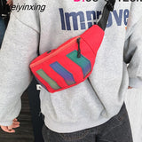 Weiyinxing Men'S Waist Bag Pack Messenger Bag Wallet Purse Reflective Sports Running Man Belt Pouch Canvas Designer Travel Shoulder Bag Man