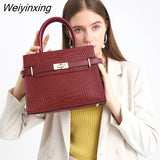 Weiyinxing New Luxury Designer Handbags Retro Female Shoulder Crossbody Bags Large Capacity Genuine Leather HandBag for Women