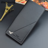 Weiyinxing Hot Men PU Leather Wallets Men's Long Design Causal Purses Male Folding Wallet Coin Card Holders High Quality Slim Money Bag