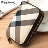 Weiyinxing Women Card Holder Short Wallet Mini Women's PU Wallet Multi-Card Card Holder Small Multi-functional Clutch Casual Money Bag