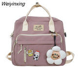 Weiyinxing School Bag Original Designer Large Capacity Handbag Shoulder Messenger Bag Dual Purpose Backpack Handbags Women Bags