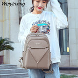 Weiyinxing Fashion Women Backpack New Trend Female Backpack Fashion School Bag Teenager Girl Oxford cloth Shoulder Bags Female