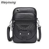 Weiyinxing Women's Bag 2023 Trend Vintage Leather Handbags Fashion Shoulder Bags Cell Phone Purse Small Crossbody Bag Ladies Female Bag