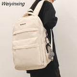 Weiyinxing Leisure Men's Backpack Big Capacity Lightweight Nylon Travel Backpack School Bag Unisex Student Laptop Backpack Mochila