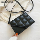 Weiyinxing Rhombus Women's Bag 2023 New Fashion Simple Texture Shoulder Bag Trend All-match Messenger Bag Women Luxury Handbags