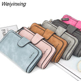 Weiyinxing Wallet Women Leather Luxury Card Holder Clutch Casual Women Wallets Zipper Pocket Hasp Ladies Wallet Female Purse