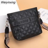 Weiyinxing Leather Shoulder Bag Designers Women Handbag Fashion Brand Female Bucket Bag Soft Natural Skin Ladies Crossbody Tote Sac