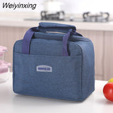 Weiyinxing Lunch Bag New Thermal Insulated Lunch Box Tote Cooler Handbag Bento Pouch Dinner Container School Food Storage Bags