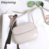 Weiyinxing Women Messenger Bag High Quality PU Leather Shiny Shoulder Bag Fashion Hard Bag Flip Buckle Mobile Phone Bag Outing Coin Purse