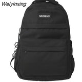 Weiyinxing Leisure Men's Backpack Big Capacity Lightweight Nylon Travel Backpack School Bag Unisex Student Laptop Backpack Mochila