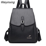 Weiyinxing Quality Leather Backpack Women High Capacity Travel Backpack School Bags Fashion School Backpack for Women 2023 mochilas