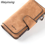 Weiyinxing Wallet Women Leather Luxury Card Holder Clutch Casual Women Wallets Zipper Pocket Hasp Ladies Wallet Female Purse