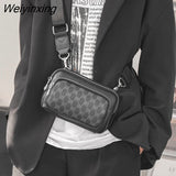 Weiyinxing single Multifunctional bag fashion Korean version men's bag fashion small bag mobile phone luxury designer handbag