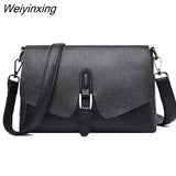 Weiyinxing Genuine Leather Cowhide Multilayer Women Messenger Bags Soft Women Crossbody Bag Designer Women Shoulder Quality Female Bag