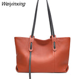 Weiyinxing Brand Women Shoulder Bag 100% Genuine Leather Handbags High Quality Cowhide Female Messenger Bag Fashion Ladies Totes Sac