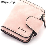 Weiyinxing Brand Wallet Women 2023 New Women's Short Wallet Korean Buckle Sanded Leather Coin Purse Mini Female Purses Carteras