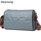 Weiyinxing Quality Solid Color Genuine Leather Women Shoulder Crossbody Bag 2023 Cow Leather Ladies Handbag Large Female Messenger Sac