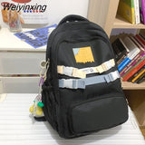Weiyinxing Women’S Large Capacity Student Backpack High Appearance Level Girl Schoolbag Computer Bag Nylon Waterproof Book Pack Travel Bag