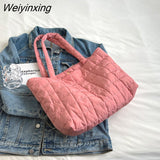 Weiyinxing Women's Tote Bags Simple Fashion Underarm Bags Handbags Nylon Waterproof Solid Crossbody Large Capacity Shoulder Bags For Women