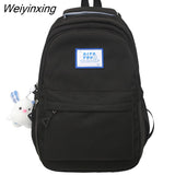 Weiyinxing Women New Waterproof Nylon Laptop Book Bag Lady Leisure College Backpack Girl Cute Travel School Bags Fashion Female Cool