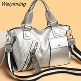 Weiyinxing Brand Leather Handbag Women Bags 2023 Luxury Large Capacity Ladies Shoulder Messenger Bag Designer Female Crossbody Tote